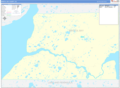 Bristol Bay Borough (County), AK Digital Map Basic Style
